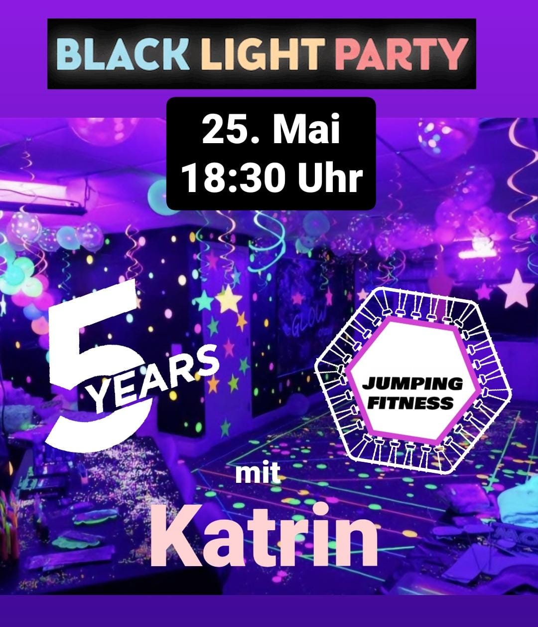 Jumping Blacklight Party