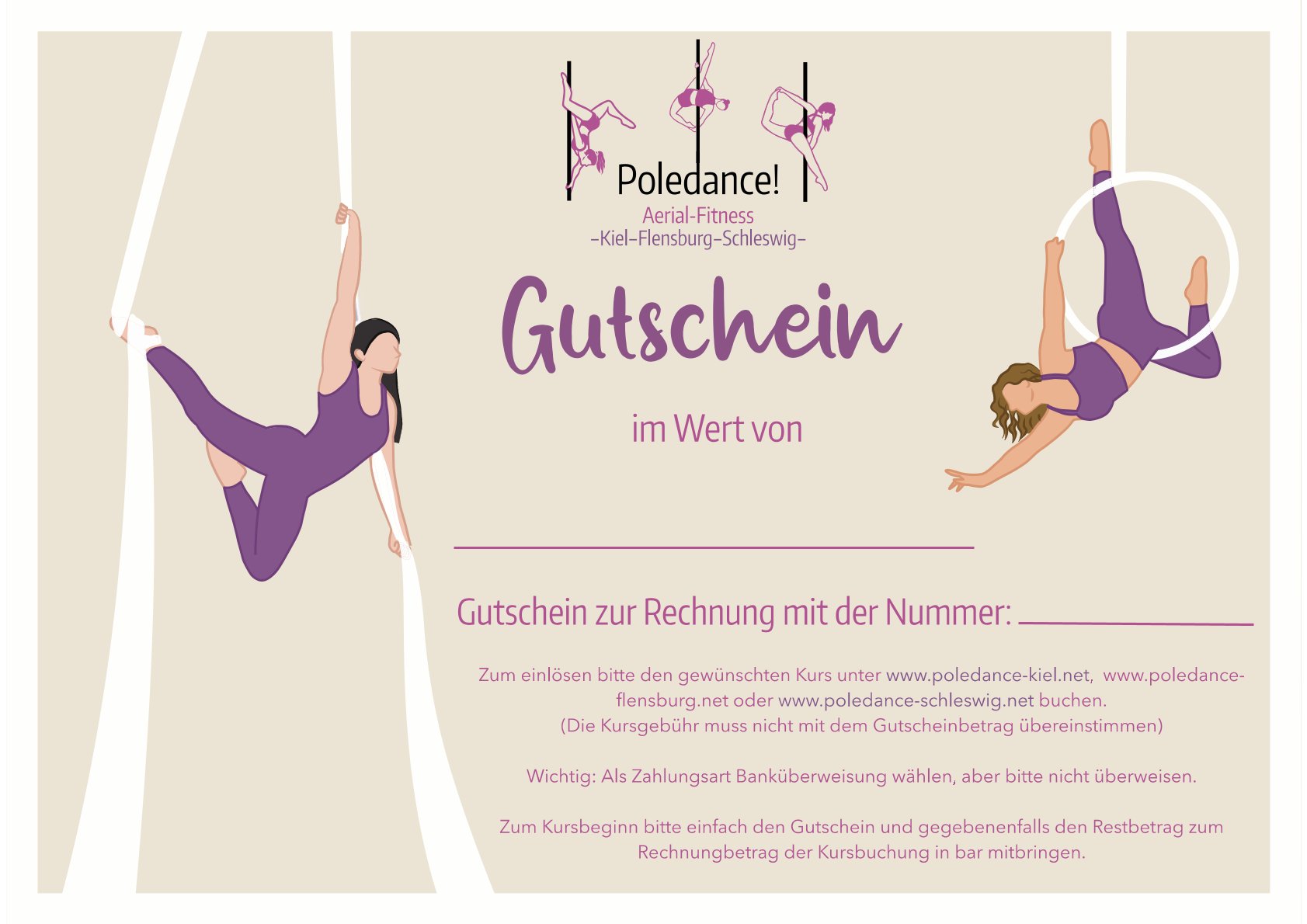Gutschein Aerial Fitness - 10€